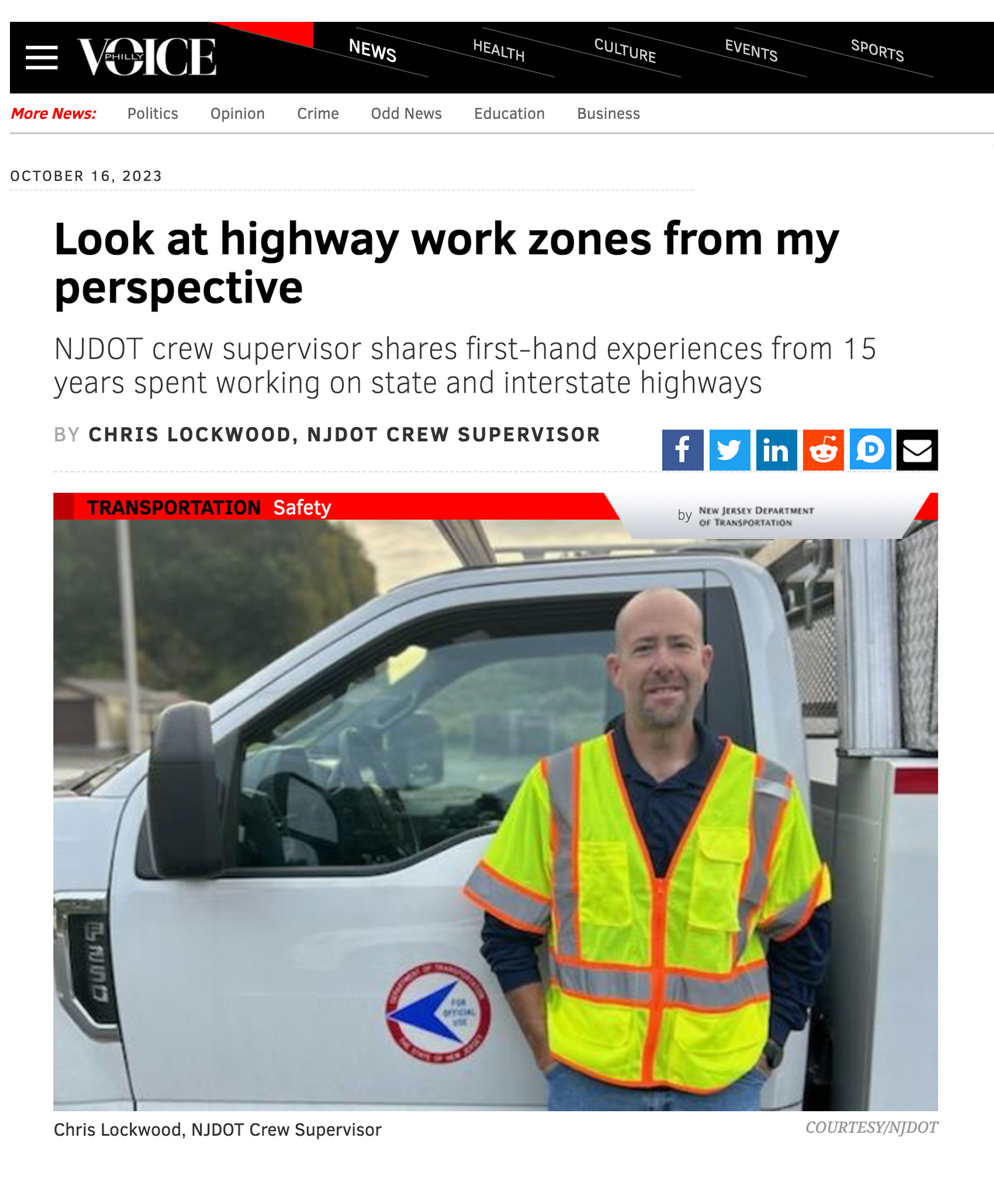 We have to change driver behavior in work zones – it is costing highway workers their lives – Essex News Daily